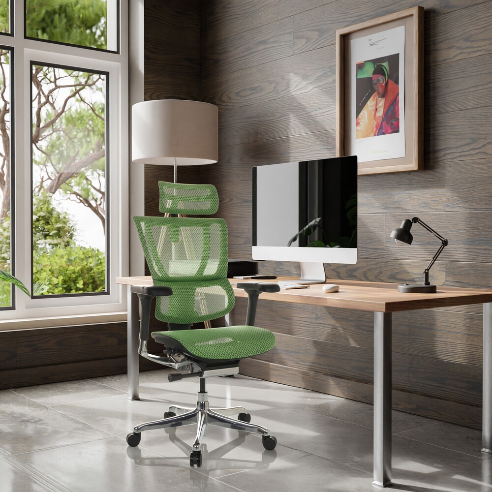 N° de l'image du produit 4 : Fauteuil de direction hjh OFFICE ERGOHUMAN SLIM GEN2, avec dossier flexible, capacité de charge 150 kg, vert, accoudoir noir