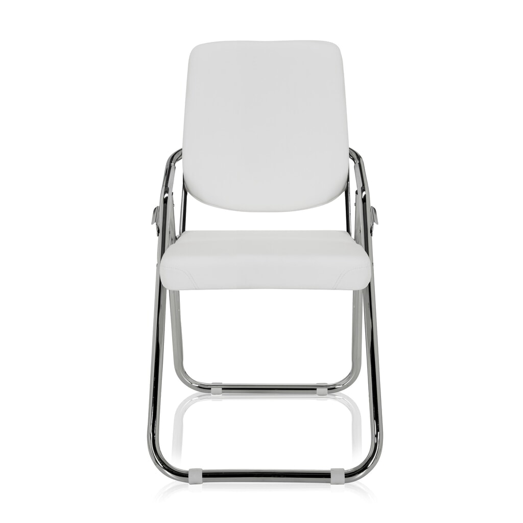 Illustration du produit: Chaise de réunion / chaise-visiteur hjh OFFICE / ESTO PU, blanc