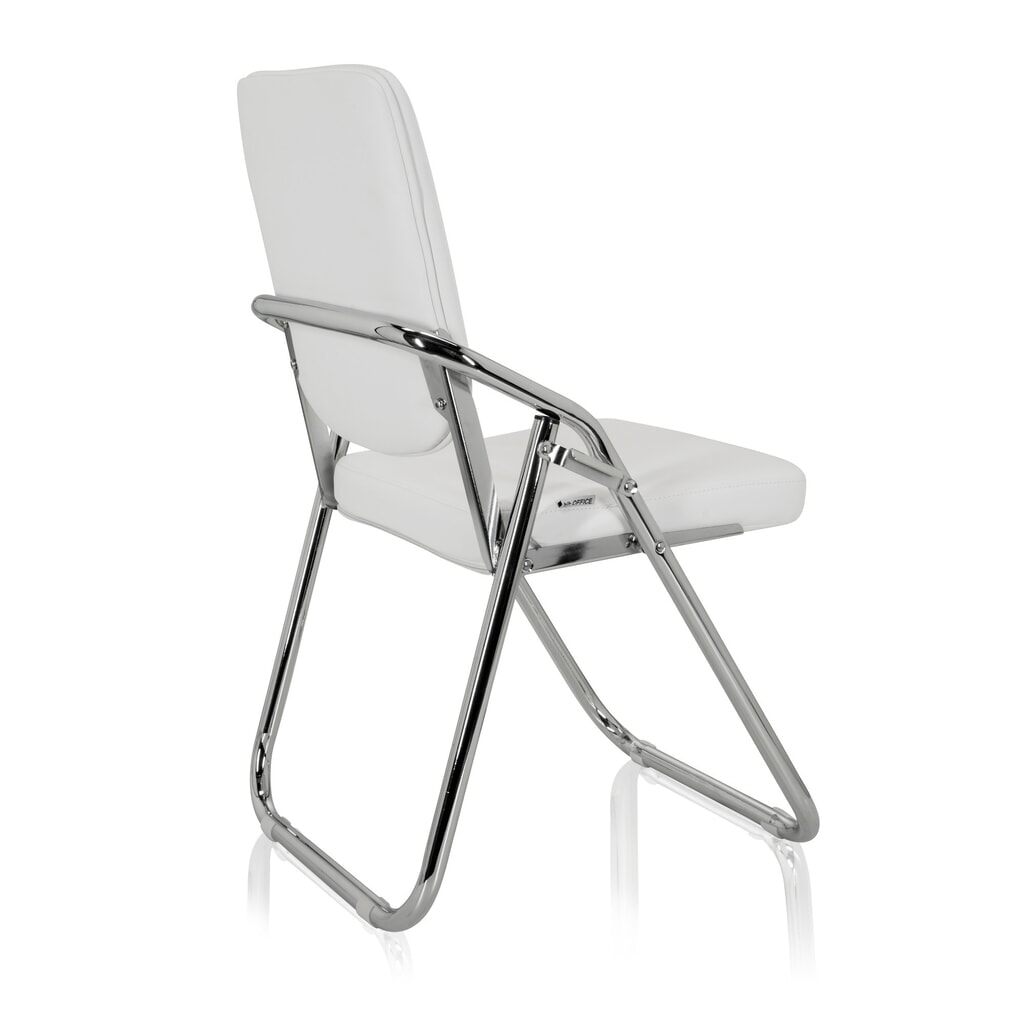 Chaise de réunion / chaise-visiteur hjh OFFICE / ESTO PU, blanc N° de l'image du produit 7 : Chaise de réunion / chaise-visiteur hjh OFFICE / ESTO PU, blanc