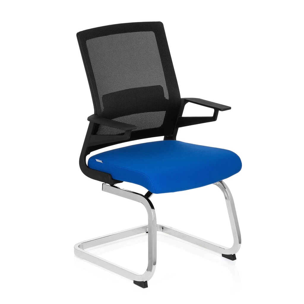 Chaise de conférence / fauteuil suspendu hjh OFFICE INVENTOR V tissu, noir / bleu N° de l'image du produit 5 : Chaise de conférence / fauteuil suspendu hjh OFFICE INVENTOR V tissu, noir / bleu
