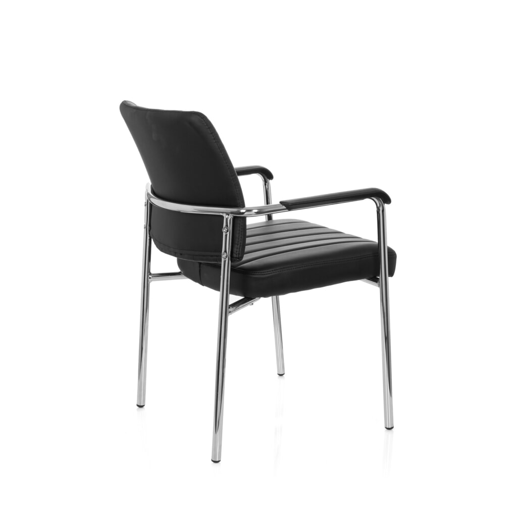 N° de l'image du produit 4 : Chaise de réunion / chaise-visiteur hjh OFFICE / SOMOS V PU, noir