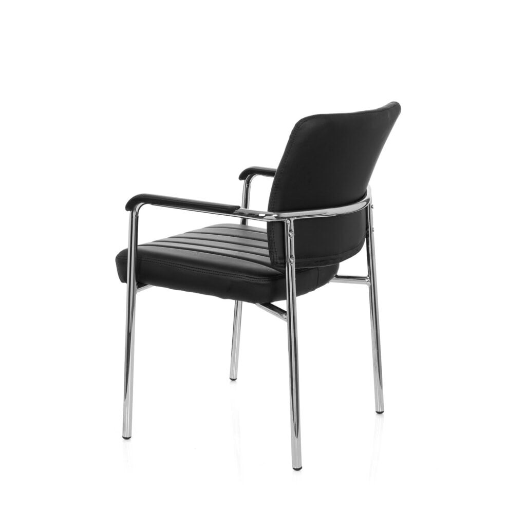 N° de l'image du produit 8 : Chaise de réunion / chaise-visiteur hjh OFFICE / SOMOS V PU, noir