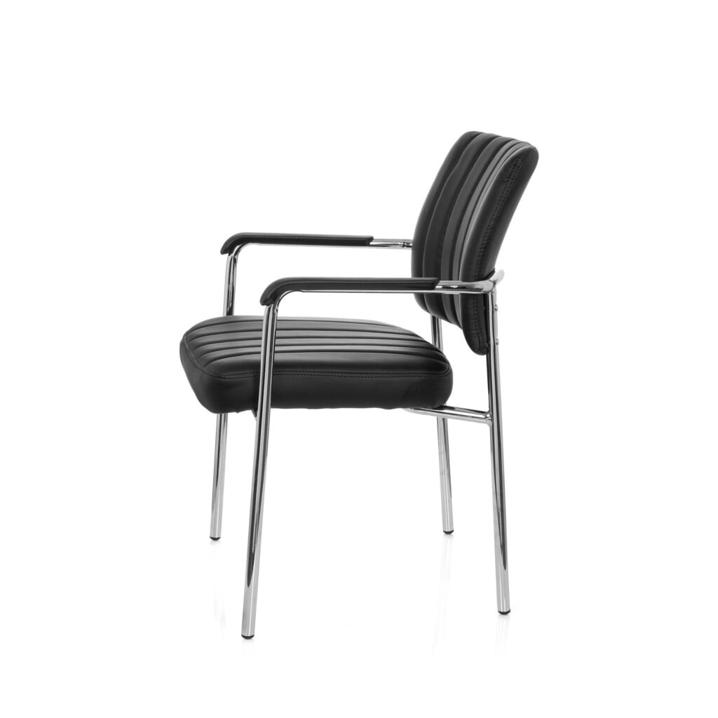 Chaise de réunion / chaise-visiteur hjh OFFICE / SOMOS V PU, noir N° de l'image du produit 9 : Chaise de réunion / chaise-visiteur hjh OFFICE / SOMOS V PU, noir