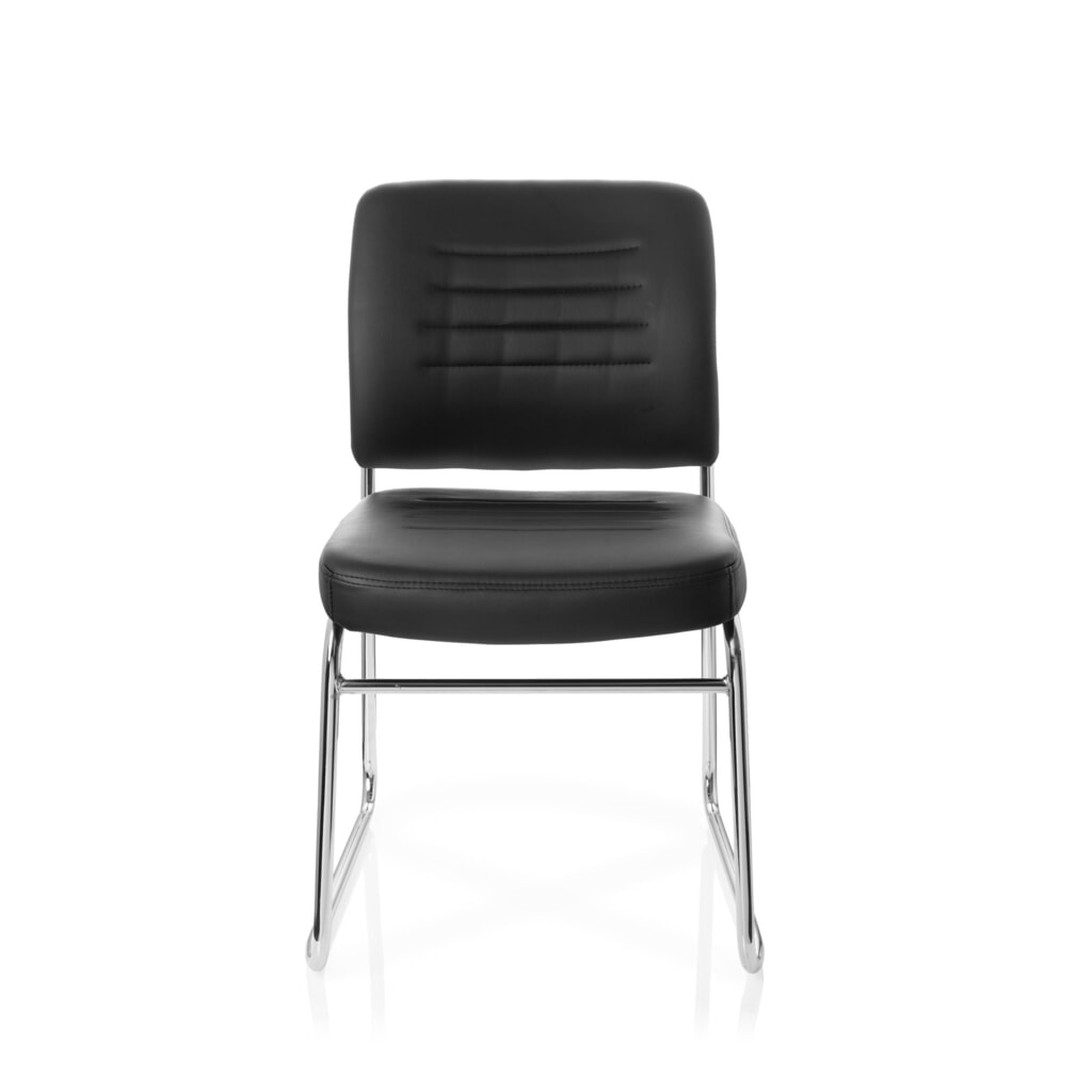 Chaise de réunion / chaise-visiteur hjh OFFICE TONSO V similicuir, noir Illustration du produit: Chaise de réunion / chaise-visiteur hjh OFFICE TONSO V similicuir, noir
