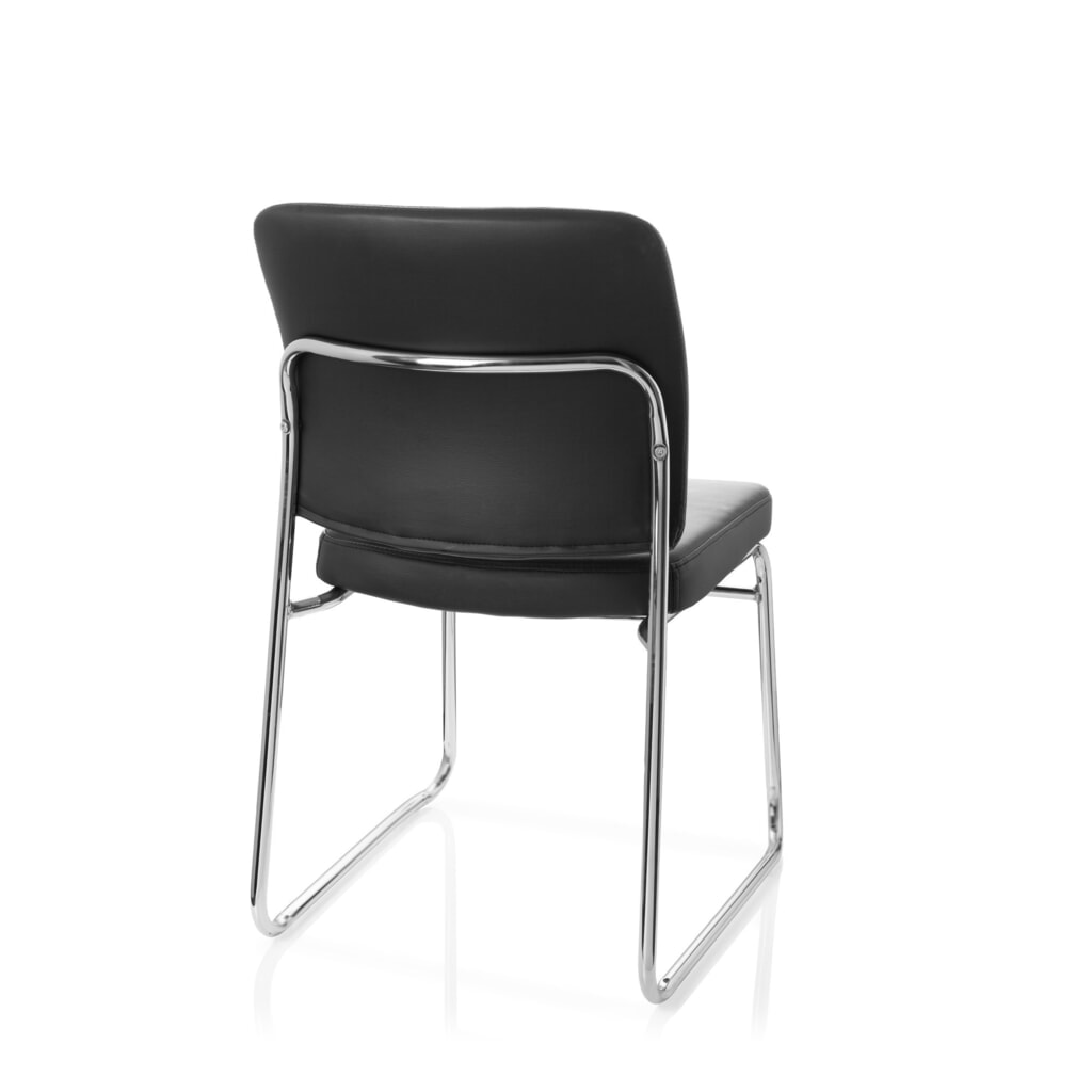 Chaise de réunion / chaise-visiteur hjh OFFICE TONSO V similicuir, noir N° de l'image du produit 6 : Chaise de réunion / chaise-visiteur hjh OFFICE TONSO V similicuir, noir