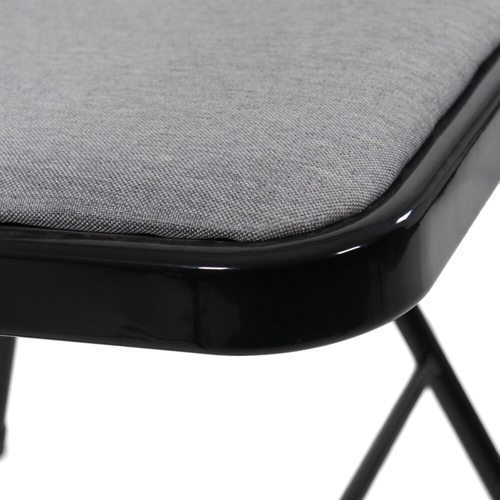 N° de l'image du produit 6 : Chaise de réunion / chaise-visiteur / chaise pliante hjh OFFICE TUDELA II tissu, gris clair