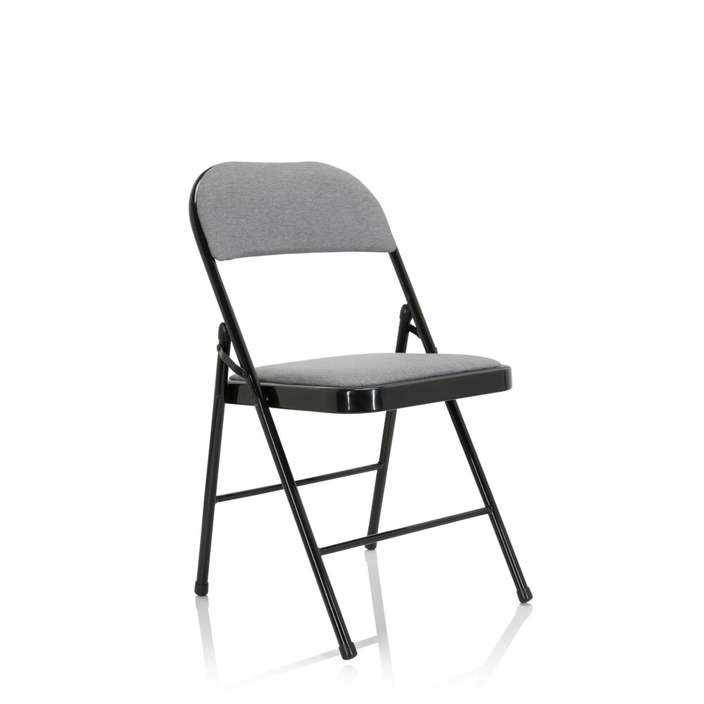 N° de l'image du produit 10 : Chaise de réunion / chaise-visiteur / chaise pliante hjh OFFICE TUDELA II tissu, gris clair