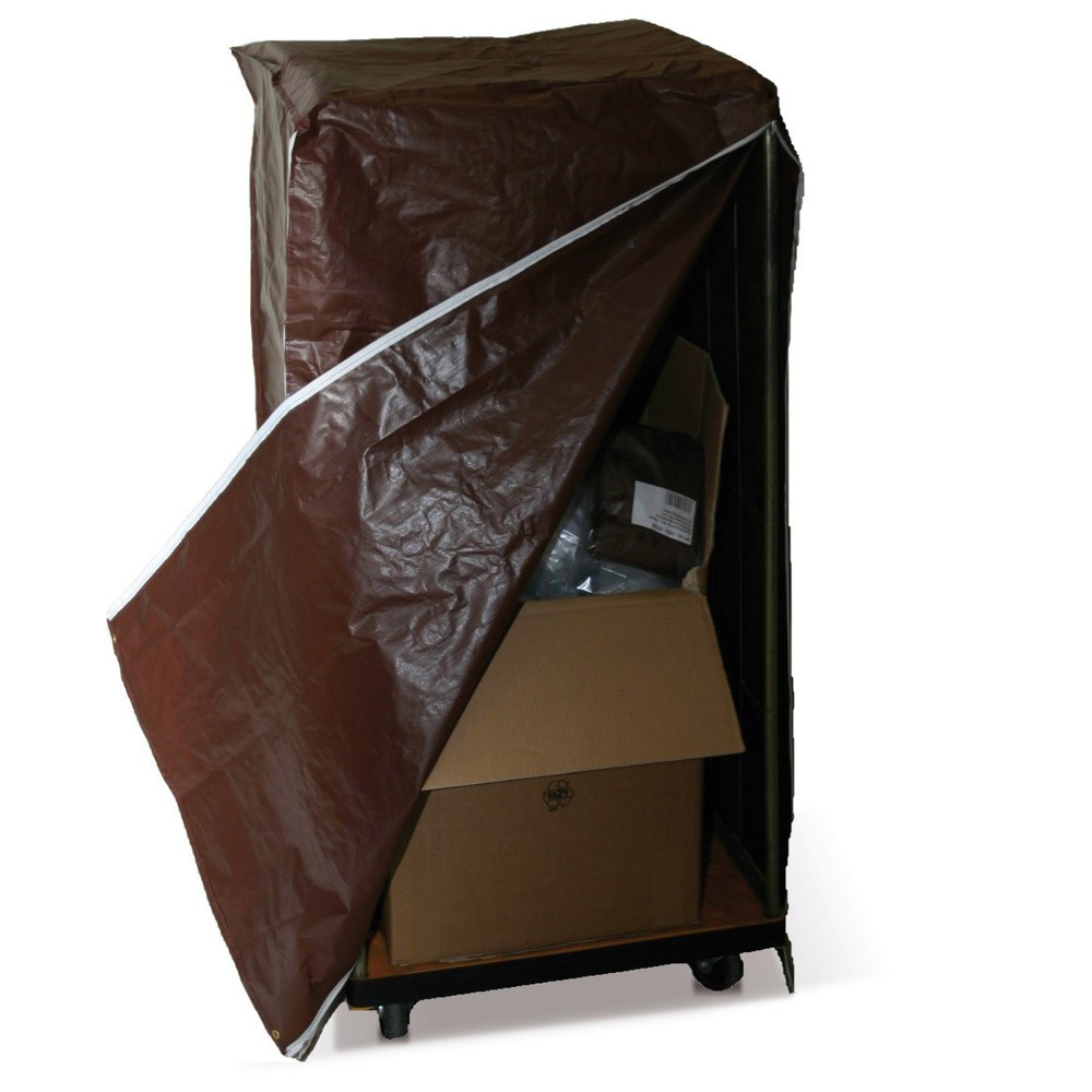 Illustration du produit: Housse de protection pour bacs à roulettes, HxlxP 1 450 x 750 x 850 mm, marron