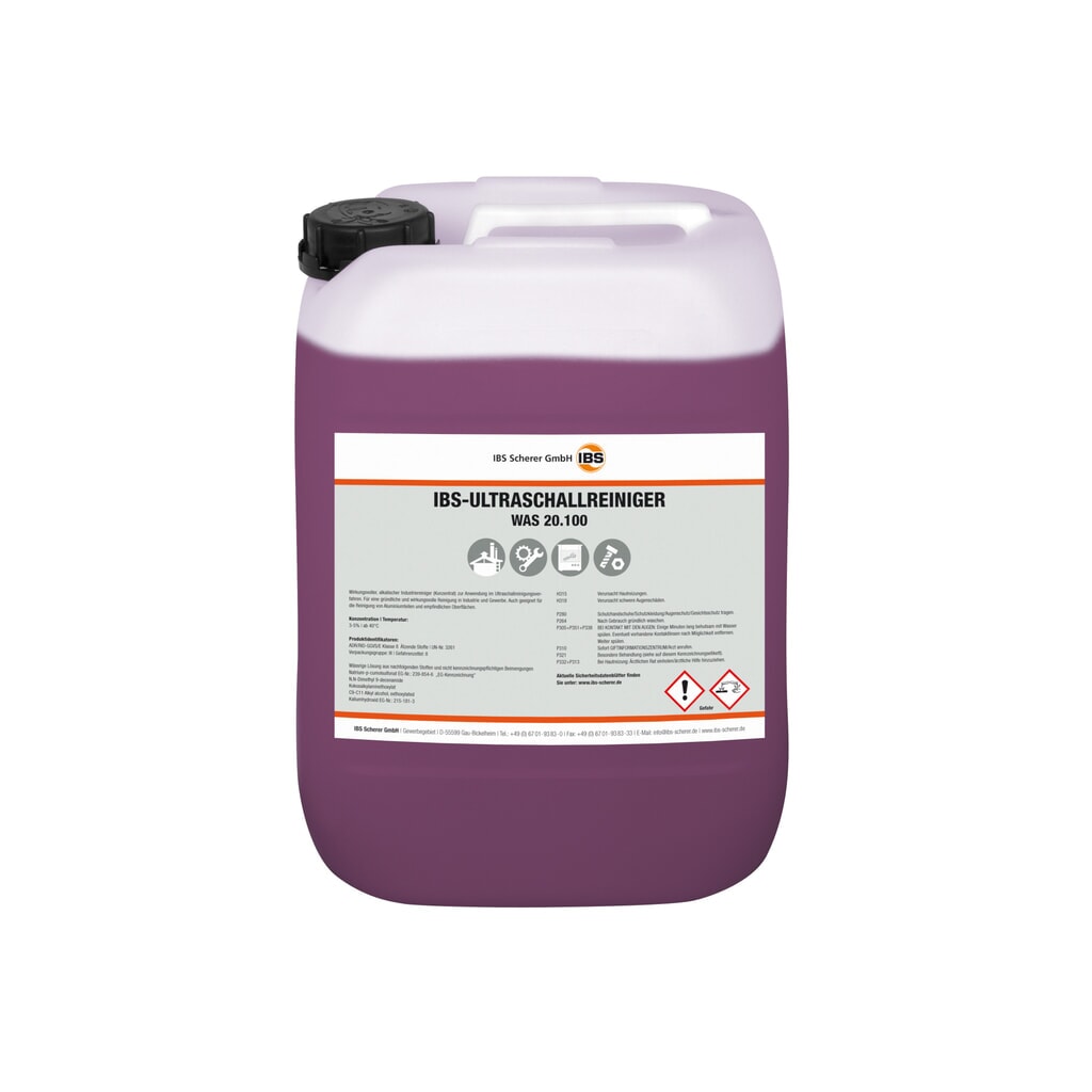 Solvant spécial ultrasons IBS WAS 20.100, 20 litres N° de l'image du produit 3 : Solvant spécial ultrasons IBS WAS 20.100, 20 litres