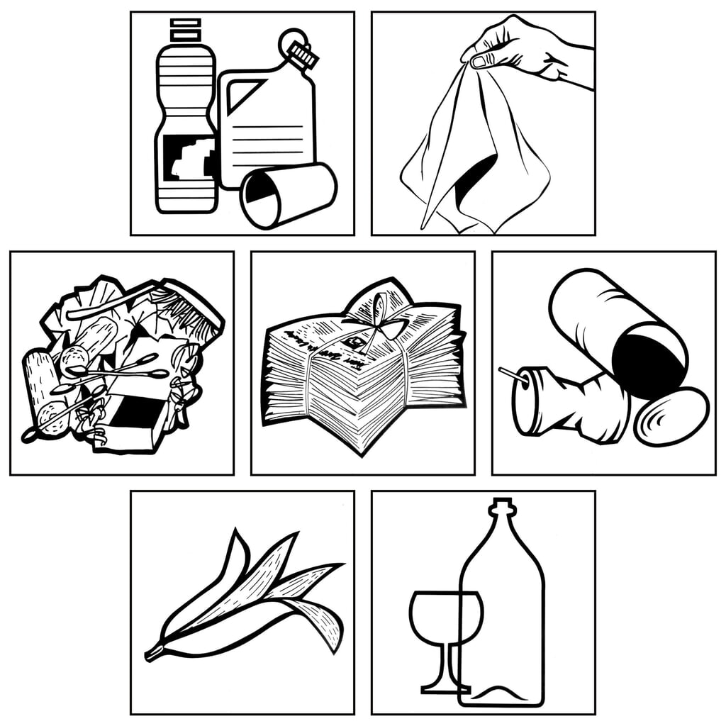 Jeu d’autocollants pour collecteur de matériaux VAR®, carrés, 7 pces/UV Illustration du produit: Jeu d’autocollants pour collecteur de matériaux VAR®, carrés, 7 pces/UV