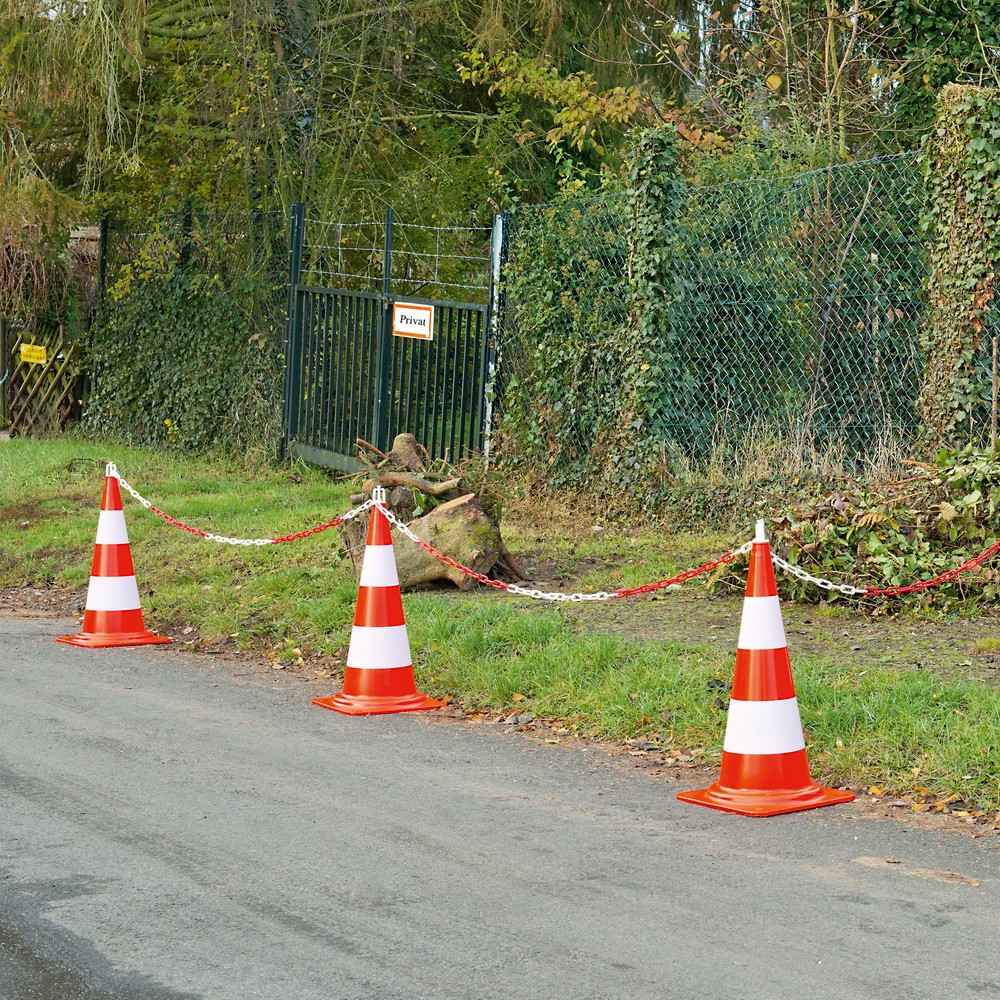 N° de l'image du produit 2 : Jeu de cônes de signalisation, lumineux de jour, hauteur 500 mm