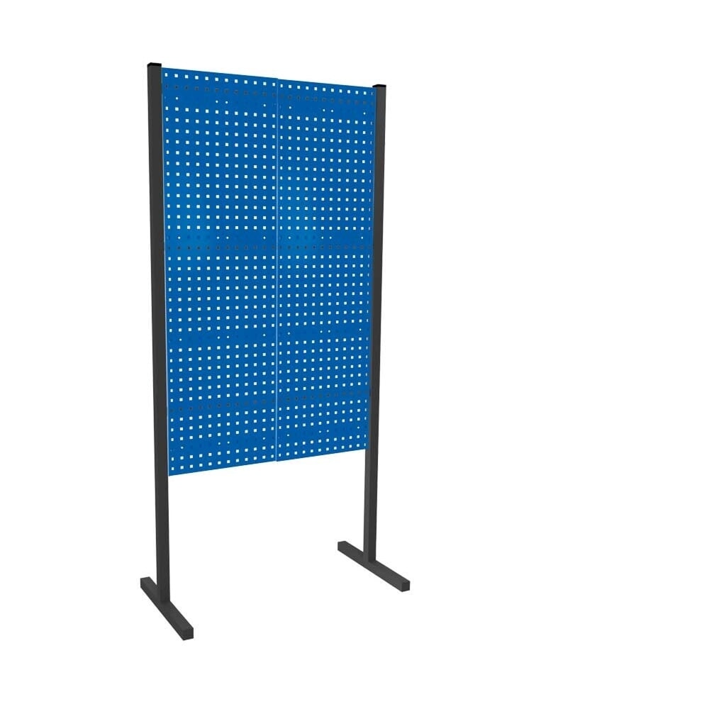 Illustration du produit: Jeu de panneaux perforés, 2 panneaux Hxl 1 500 x 1 000, bleu gentiane