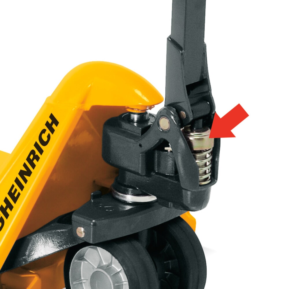 N° de l'image du produit 2 : Transpalette manuel Jungheinrich AM 22 avec levée rapide, capacité de charge 2 200 kg, largeur spéciale des fourches de 680 mm, longueur des fourches 1 150 mm, nylon