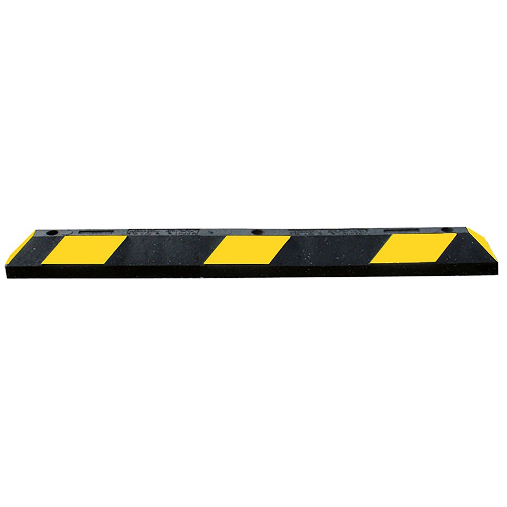 Illustration du produit: Justrite® Butoir de roue Park-It®, caoutchouc recyclé, largeur 1 800 mm, noir/jaune