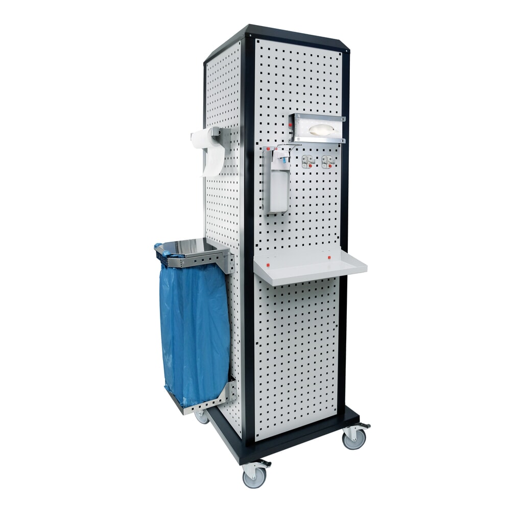 Illustration du produit: Kappes RasterPlan® Station d’hygiène, mobile, sans porte, HxlxP 2 175 x 700 x 700 mm, modèle 3