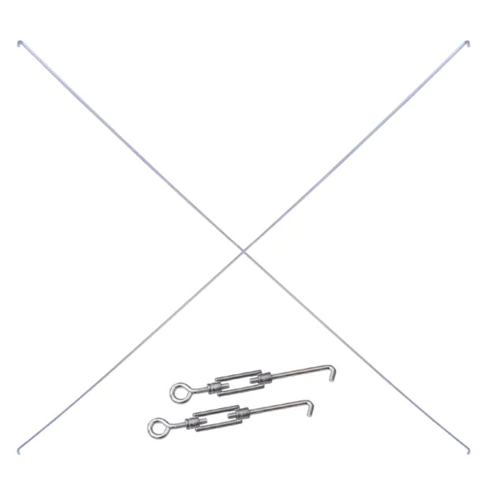 Illustration du produit: Kit d'entretoises en croix 750/1000 pour rayonnage à tablettes SCHULTE, (2 tendeurs, 2 entretoises diagonales)