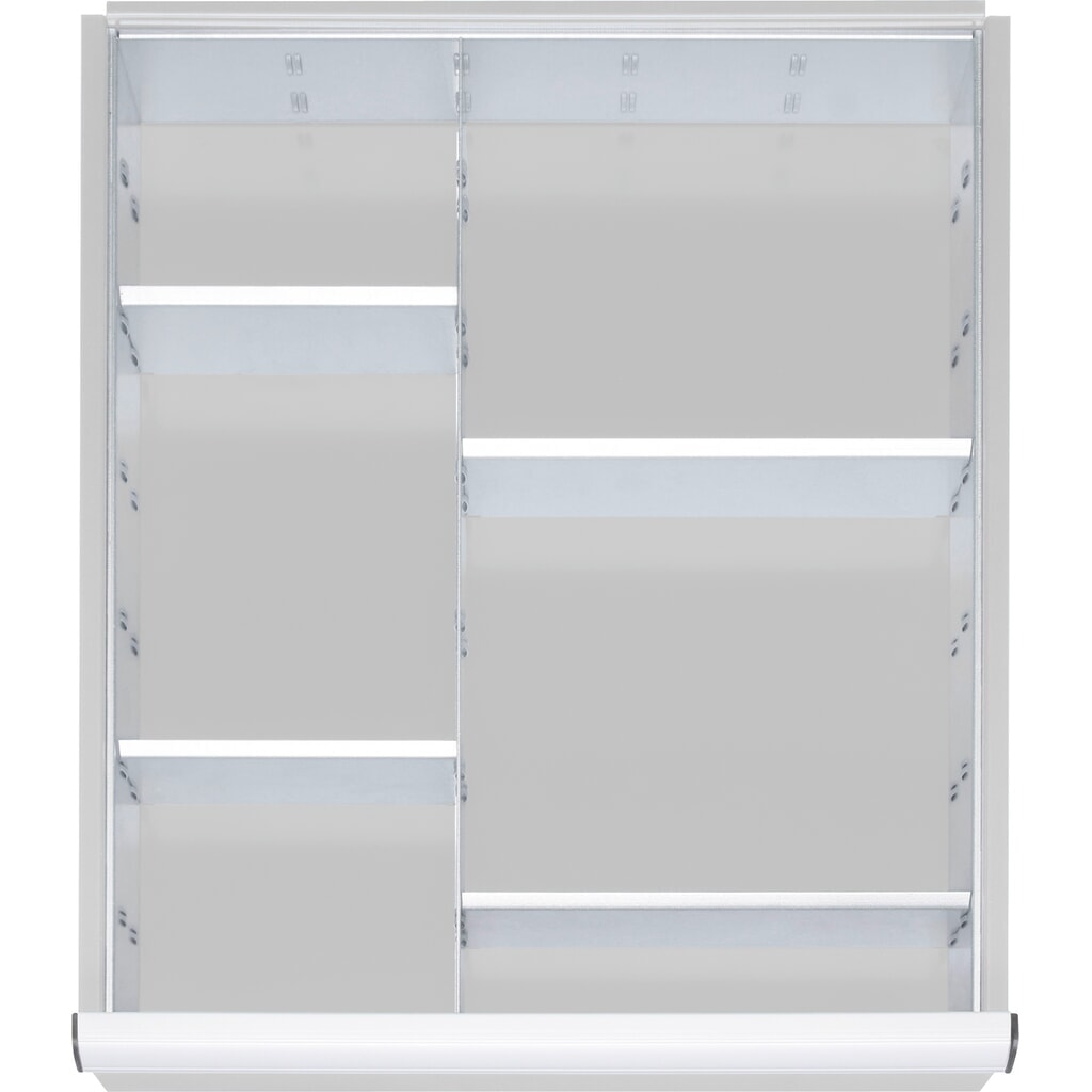 Illustration du produit: Kit de compartimentage de tiroir Steinbock®, pour dimensions de tiroir l x P 490 x 560 mm avec hauteur de façade 60-90 mm, 1x 4 cloisons de séparation