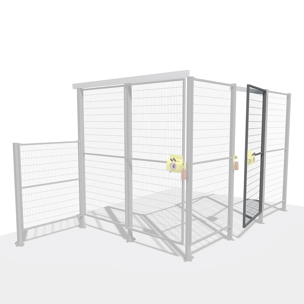 Illustration du produit: Kit de porte TROAX® SMART FIX avec SAFE LOCK, porte coulissante