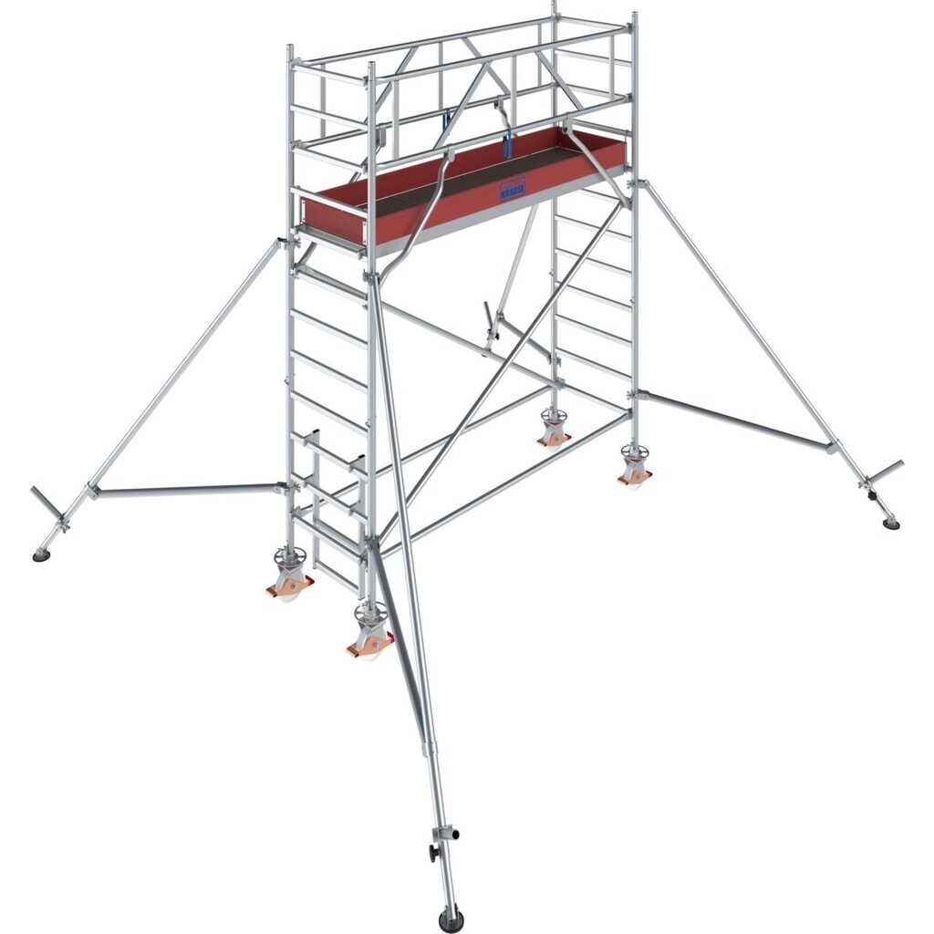 KRAUSE® Échafaudage roulant STABILO S1000 longueur de travée 2,50, hauteur de travail 4,30 Illustration du produit: KRAUSE® Échafaudage roulant STABILO S1000 longueur de travée 2,50, hauteur de travail 4,30