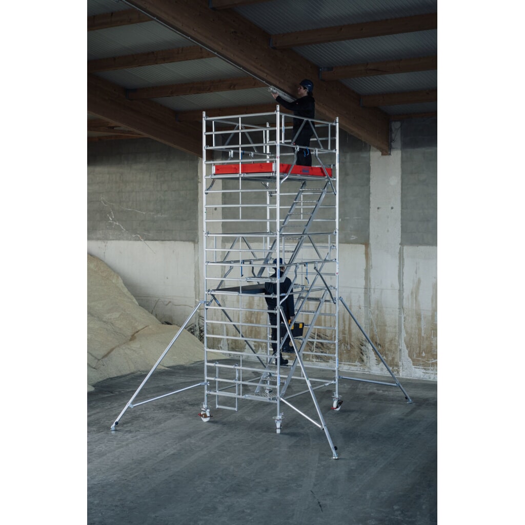 KRAUSE® STABILO Échafaudage roulant S5500, longueur de travée 2,00, hauteur de travail 6,30 N° de l'image du produit 2 : KRAUSE® STABILO Échafaudage roulant S5500, longueur de travée 2,00, hauteur de travail 6,30