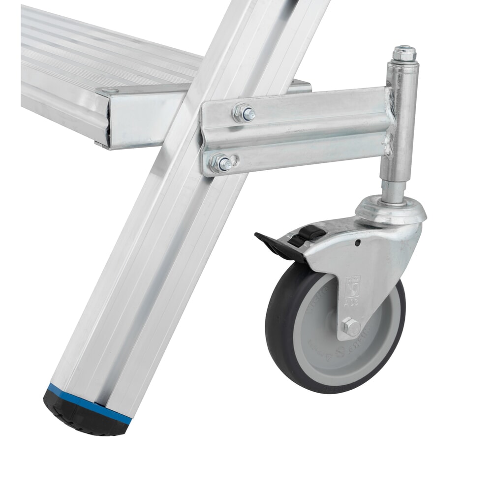 N° de l'image du produit 9 : Échelle à plate-forme mobile KRAUSE® STABILO, accès double face, grille de profil R13, 2 x 3 marches