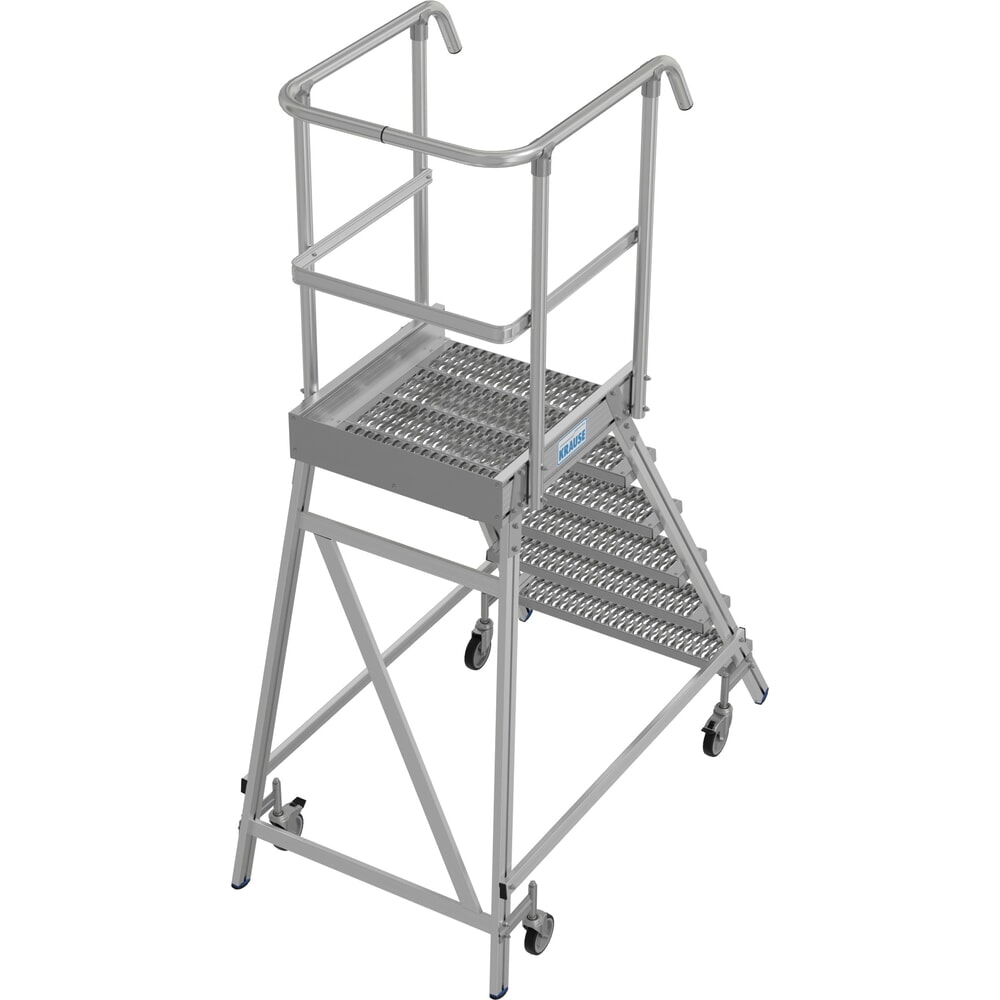 N° de l'image du produit 5 : Échelle à plate-forme mobile KRAUSE® STABILO, accès unilatéral, grille de profil R13, 6 marches