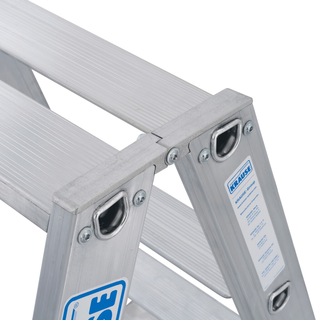 N° de l'image du produit 2 : Échelle télescopique KRAUSE® STABILO avec marches, accès double face, 2 x 7 marches