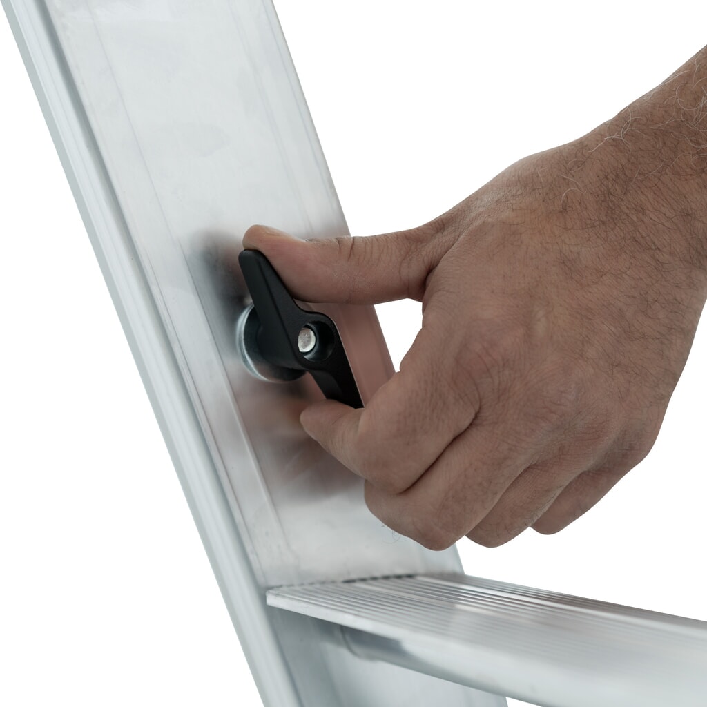 N° de l'image du produit 20 : Échelle télescopique KRAUSE® STABILO avec marches, accès unilatéral, 6 marches