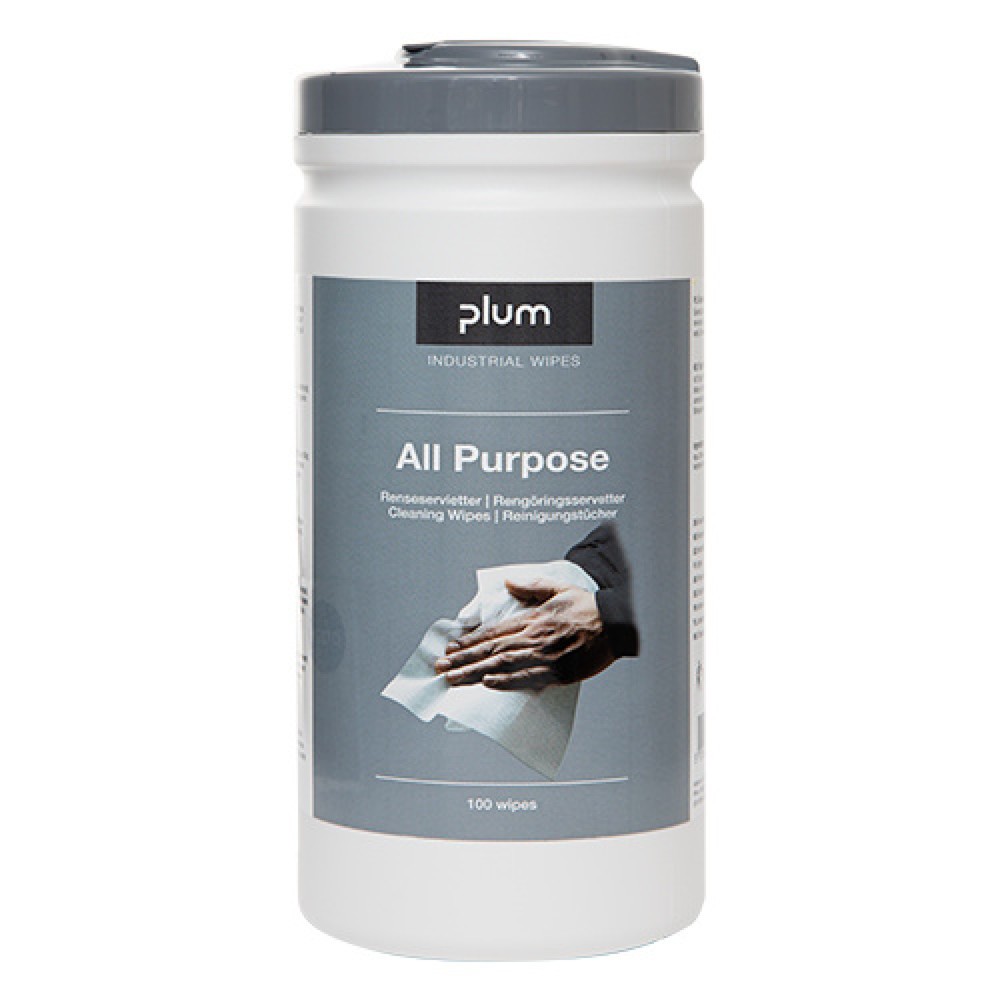 N° de l'image du produit 1 : Lingettes nettoyantes PlumWipes All-Purpose, 100 pcs/boîte