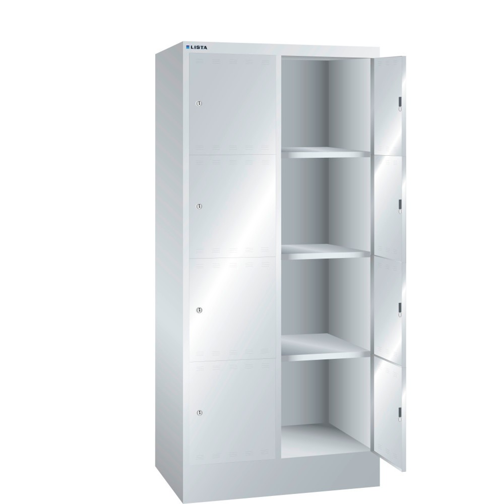 Illustration du produit: LISTA Armoire à casiers, (lxPxH) 810x500x1 795 mm, 2x4 casiers, dispositif de fermeture