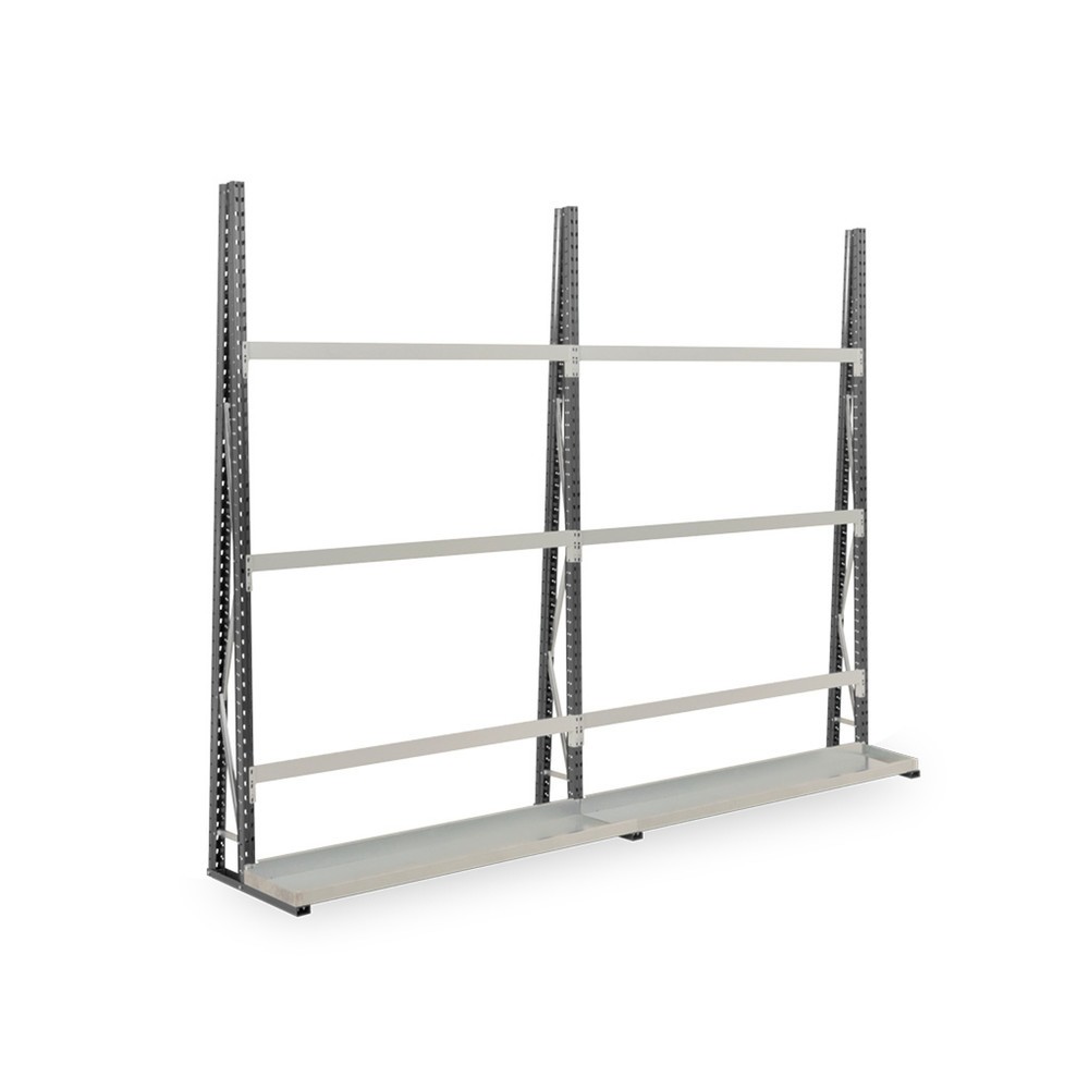 Illustration du produit: ManOrga Kit complet de rayonnage vertical, utilisable d’un seul côté, H x l x P 2 500 x 3 600 x 340 mm