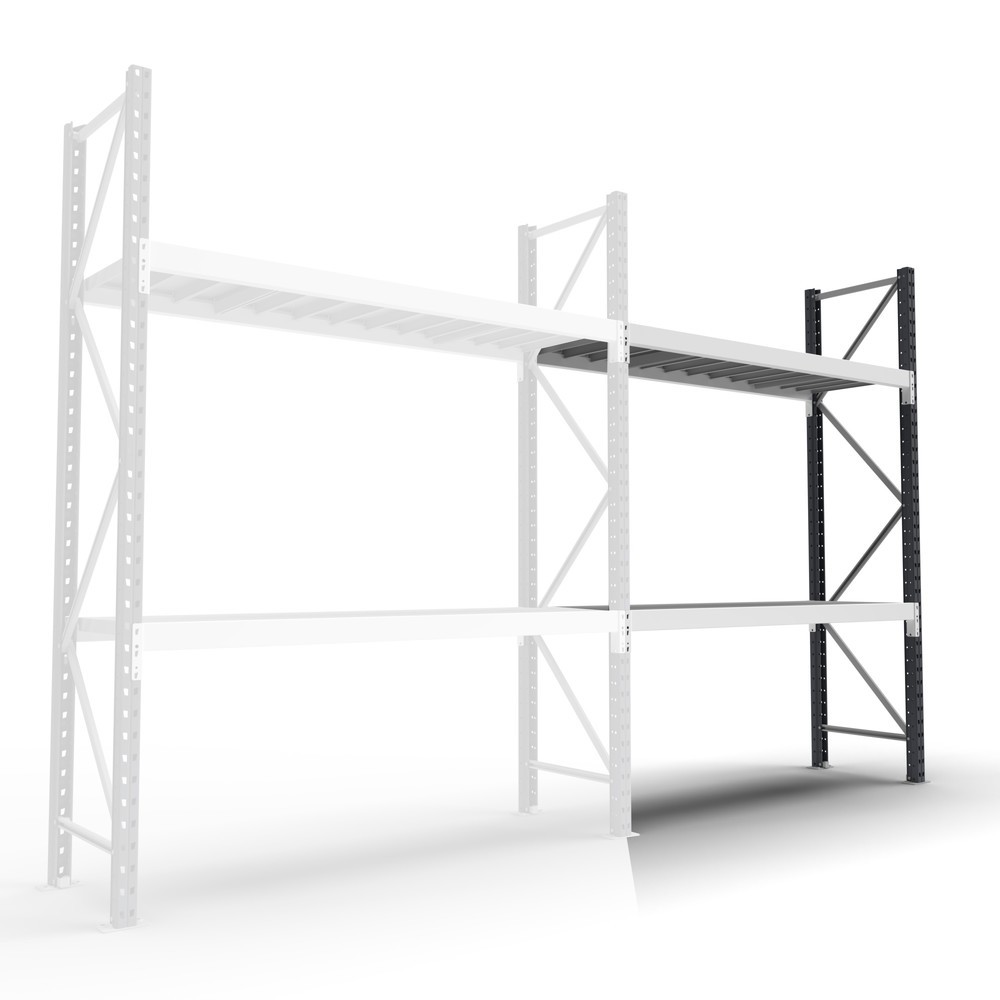 Illustration du produit: Rayonnage grande portée ManOrga, avec panneaux en acier, TA, capacité de charge 880 kg, H x l x P 2 000 x 1 800 x 600 mm