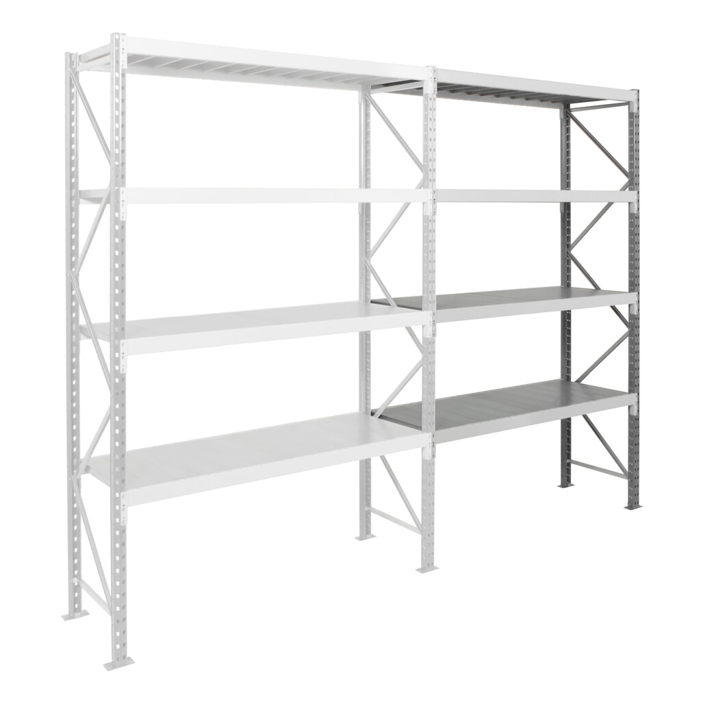 Illustration du produit: Rayonnage grande portée ManOrga, avec panneaux en acier, TA, capacité de charge 880 kg, H x l x P 3 000 x 1 800 x 600 mm