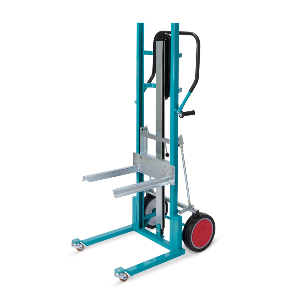 N° de l'image du produit 1 : Chariot de levage Ameise®, avec bras de fourche, capacité de charge 250 kg, bandage plein