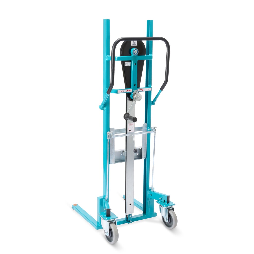 N° de l'image du produit 6 : Chariot de levage Ameise® avec bras de fourche, capacité de charge 250 kg, pneumatiques TPE