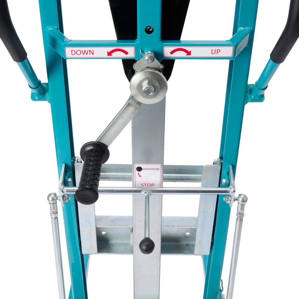 N° de l'image du produit 8 : Chariot de levage Ameise®, avec bras de fourche, capacité de charge 250 kg, bandage plein