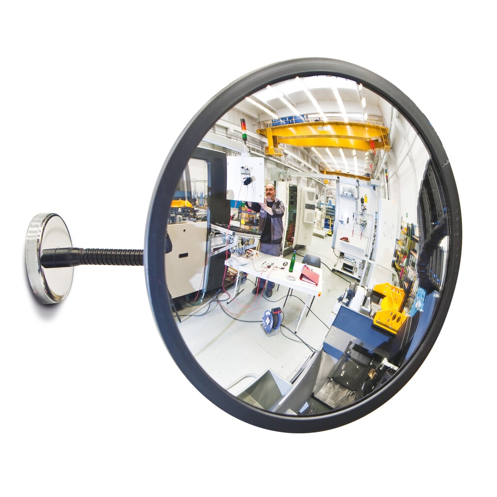 Miroir grand angle DETEKTIV, support magnétique, Ø 300 mm Illustration du produit: Miroir grand angle DETEKTIV, support magnétique, Ø 300 mm
