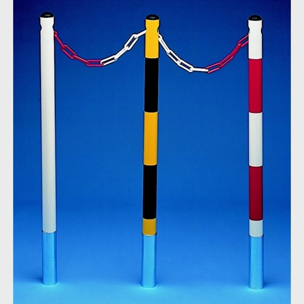 N° de l'image du produit 3 : MOTTEZ Potelet métallique, hauteur 1 000 mm, blanc