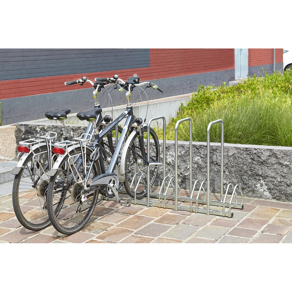 N° de l'image du produit 1 : MOTTEZ Râtelier à vélos pour 5 vélos avec 4 arceaux