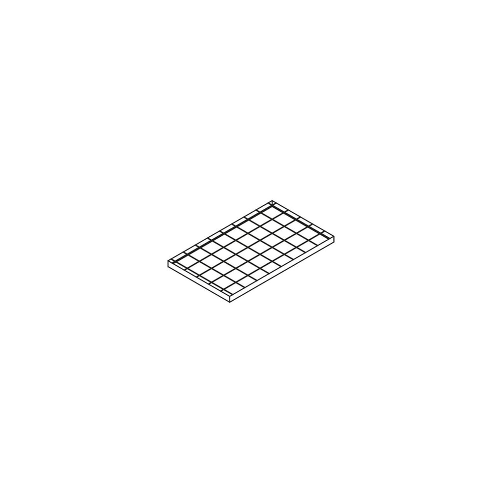 Niveau de stockage supplémentaire en caillebotis grille, galvanisé, pour rayonnage Vario GRG et ARG Illustration du produit: Niveau de stockage supplémentaire en caillebotis grille, galvanisé, pour rayonnage Vario GRG et ARG