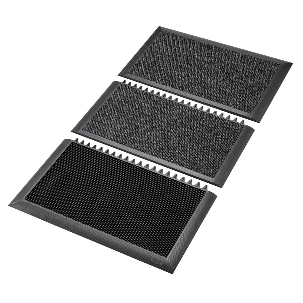 Illustration du produit: Paillasson NoTrax Sani-Master™, désinfectant, l × L 914 × 1 050 mm, anthracite/noir