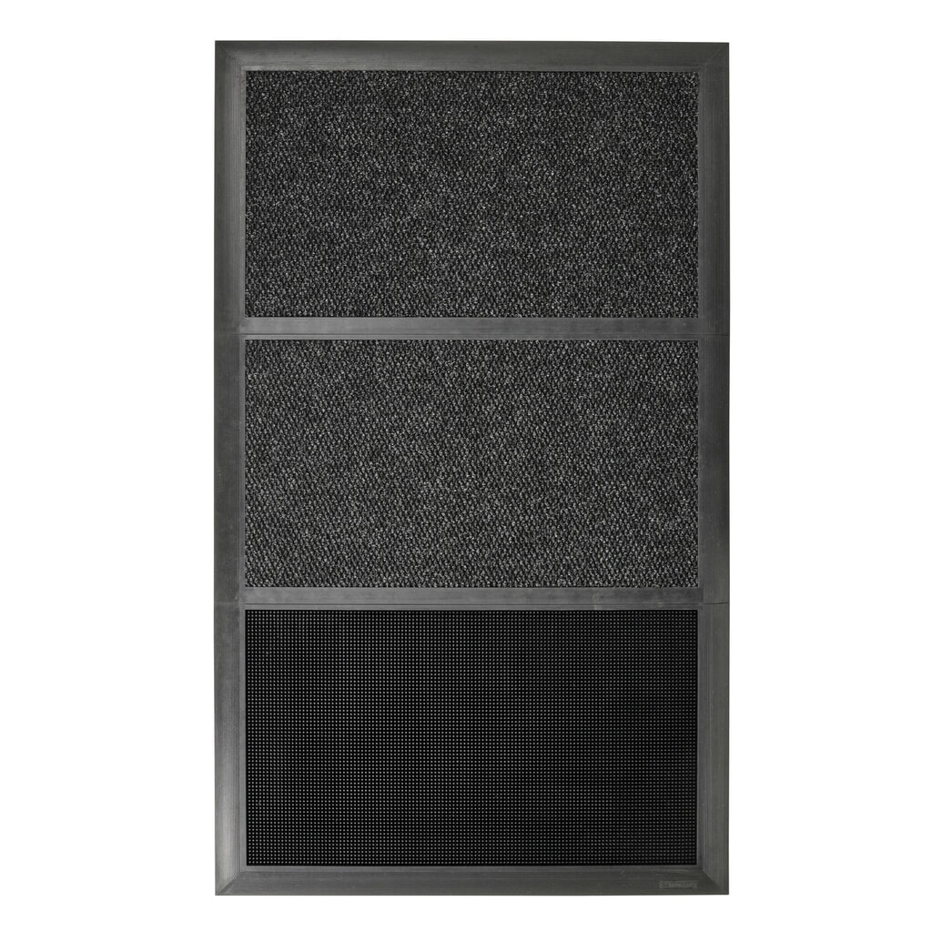 N° de l'image du produit 3 : Paillasson NoTrax Sani-Master™, désinfectant, l × L 914 × 1 525 mm, anthracite/noir