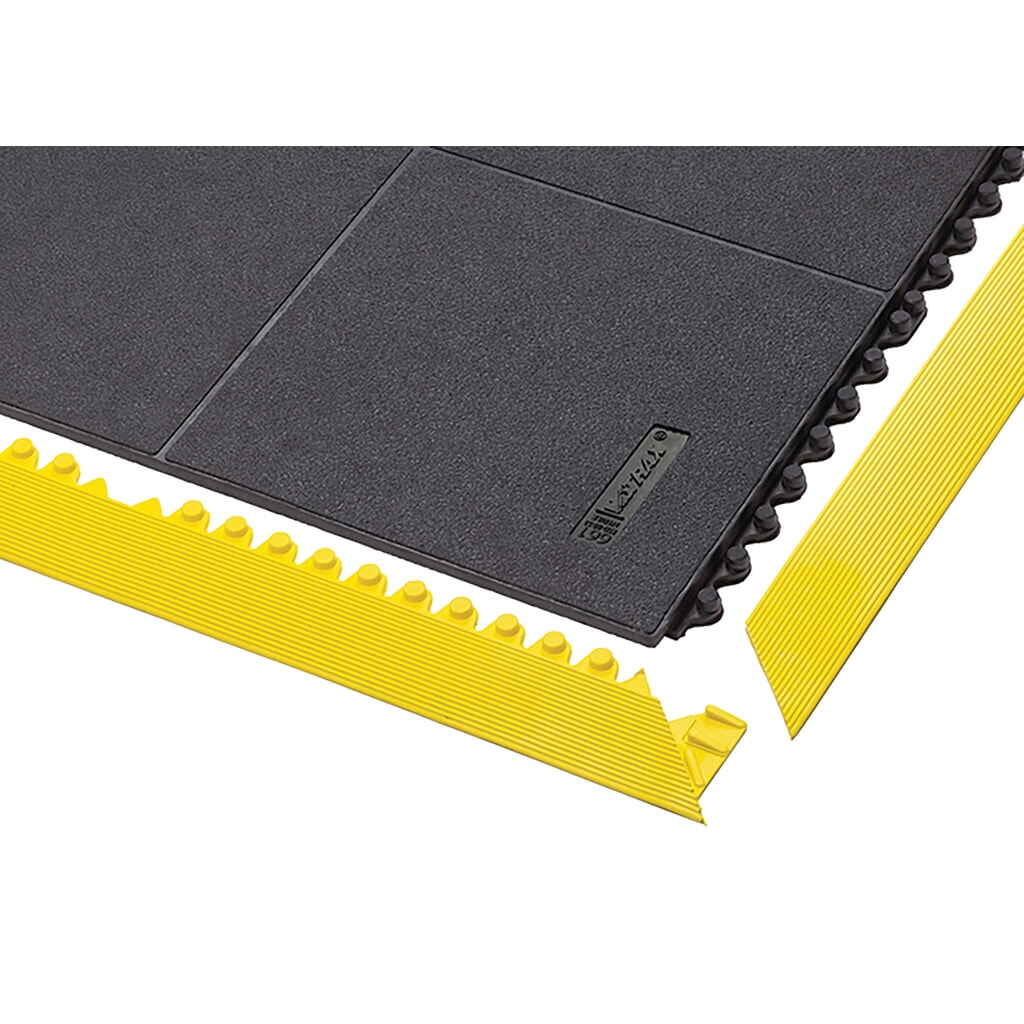 N° de l'image du produit 3 : Tapis anti-fatigue NoTrax Cushion Ease Solid™ TPE-ESD en Nitrile FR, l x L 910 x 910 mm, noir