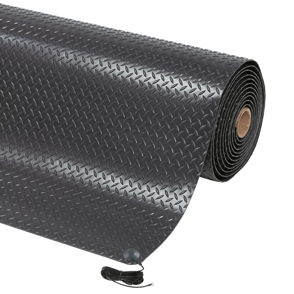 Illustration du produit: Tapis anti-fatigue NoTrax Diamond Stat™, l x L 600 x 910 mm, noir
