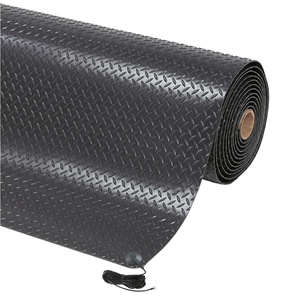 Illustration du produit: Tapis anti-fatigue NoTrax Diamond Stat™, l x L 600 x 910 mm, noir