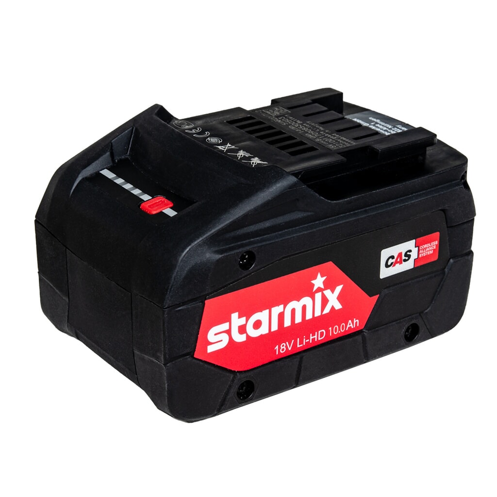 Pack de batteries 18 V / 10 Ah / Li-HD starmix Illustration du produit: Pack de batteries 18 V / 10 Ah / Li-HD starmix