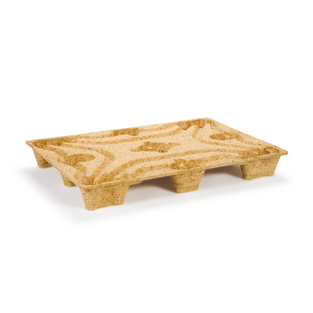 Illustration du produit: Palette en bois pressé, format EURO, L x l 600 x 800 mm, capacité de charge dyn. 500 kg, 6 pieds