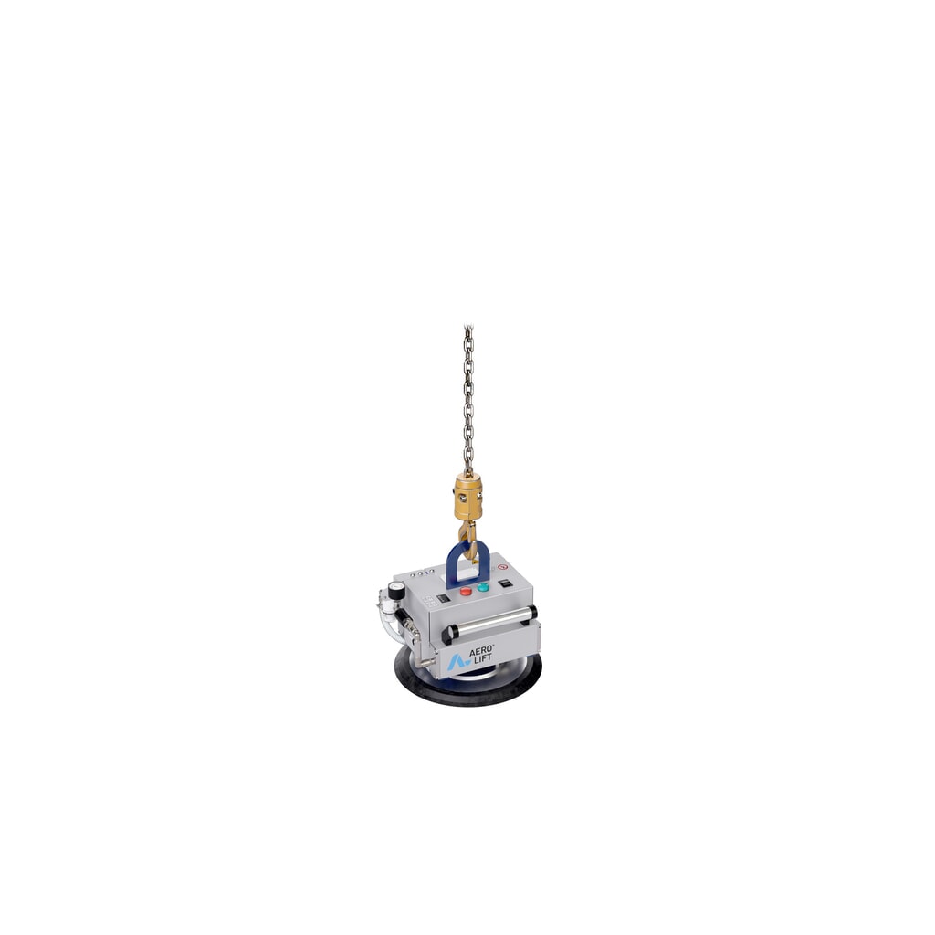 Palonnier à ventouses AERO-LIFT® AERO-CUBE, avec 1 plaque-ventouse, capacité de charge 90 kg Illustration du produit: Palonnier à ventouses AERO-LIFT® AERO-CUBE, avec 1 plaque-ventouse, capacité de charge 90 kg