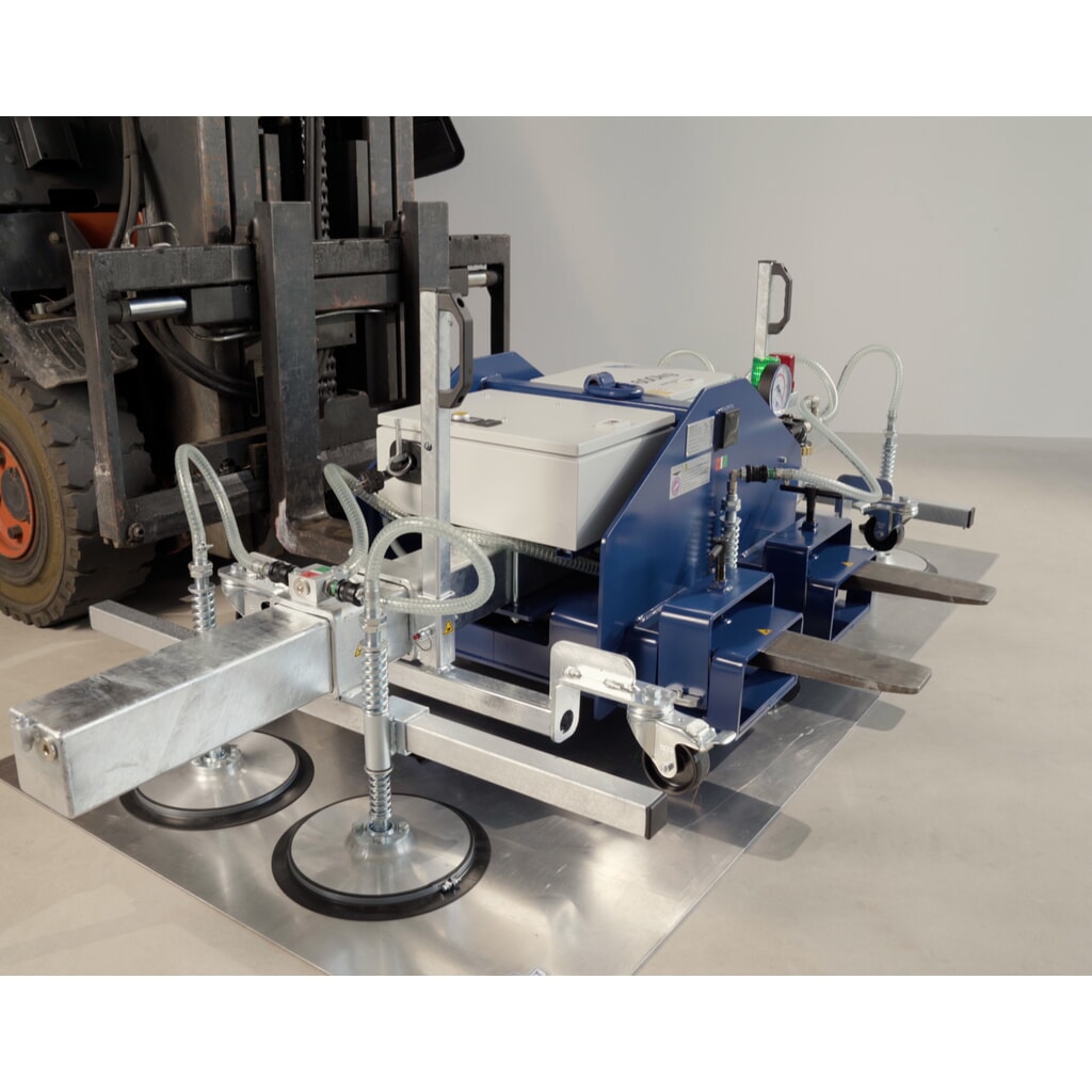 Palonnier à ventouses AERO-LIFT® AERO-SELECT, avec 4 plaques-ventouse, capacité de charge 150 kg, longueur de traverses 2 000 mm N° de l'image du produit 6 : Palonnier à ventouses AERO-LIFT® AERO-SELECT, avec 4 plaques-ventouse, capacité de charge 150 kg, longueur de traverses 2 000 mm