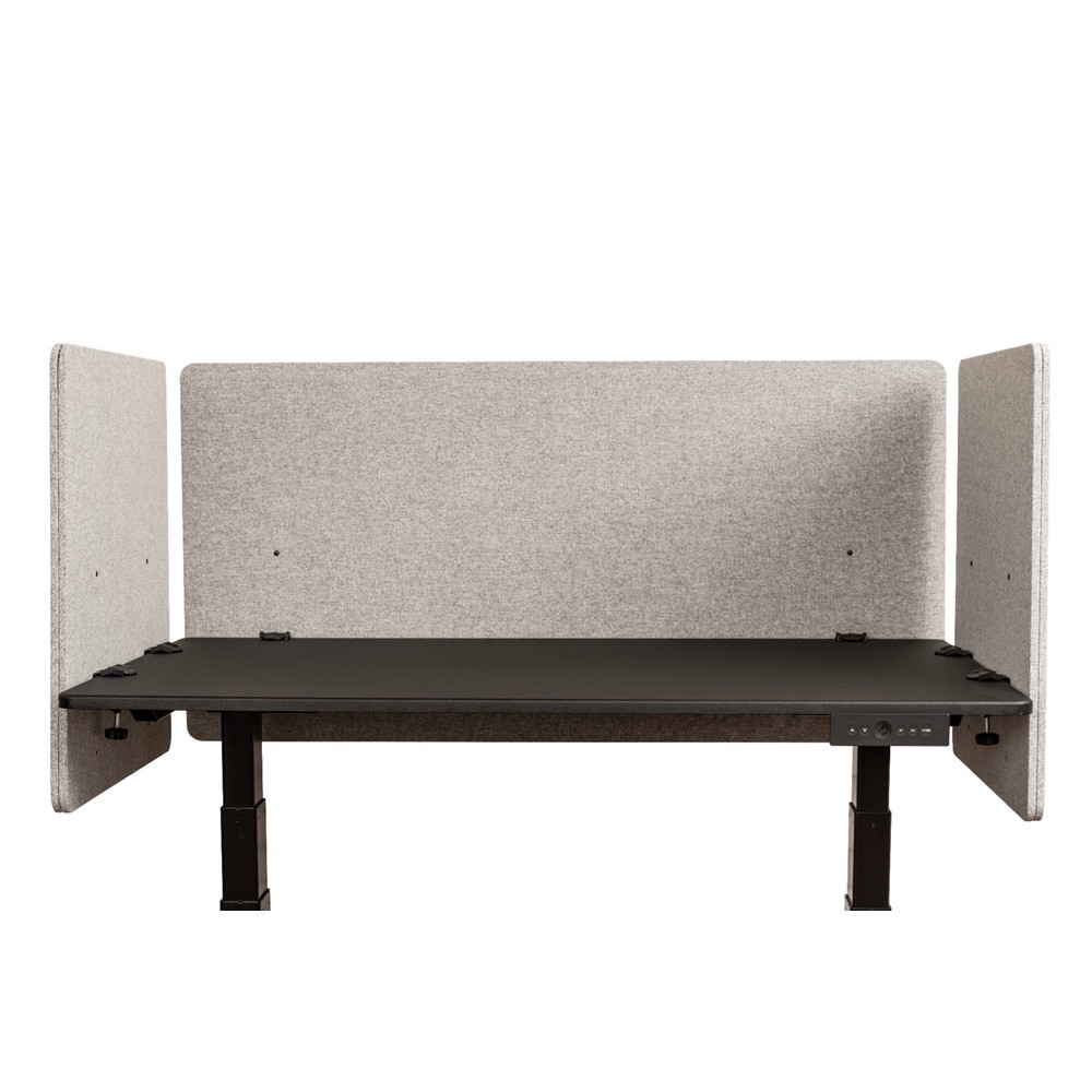 N° de l'image du produit 3 : Panneau acoustique RECLAIM pour bureau, paroi arrière, largeur 1 200 mm, gris clair